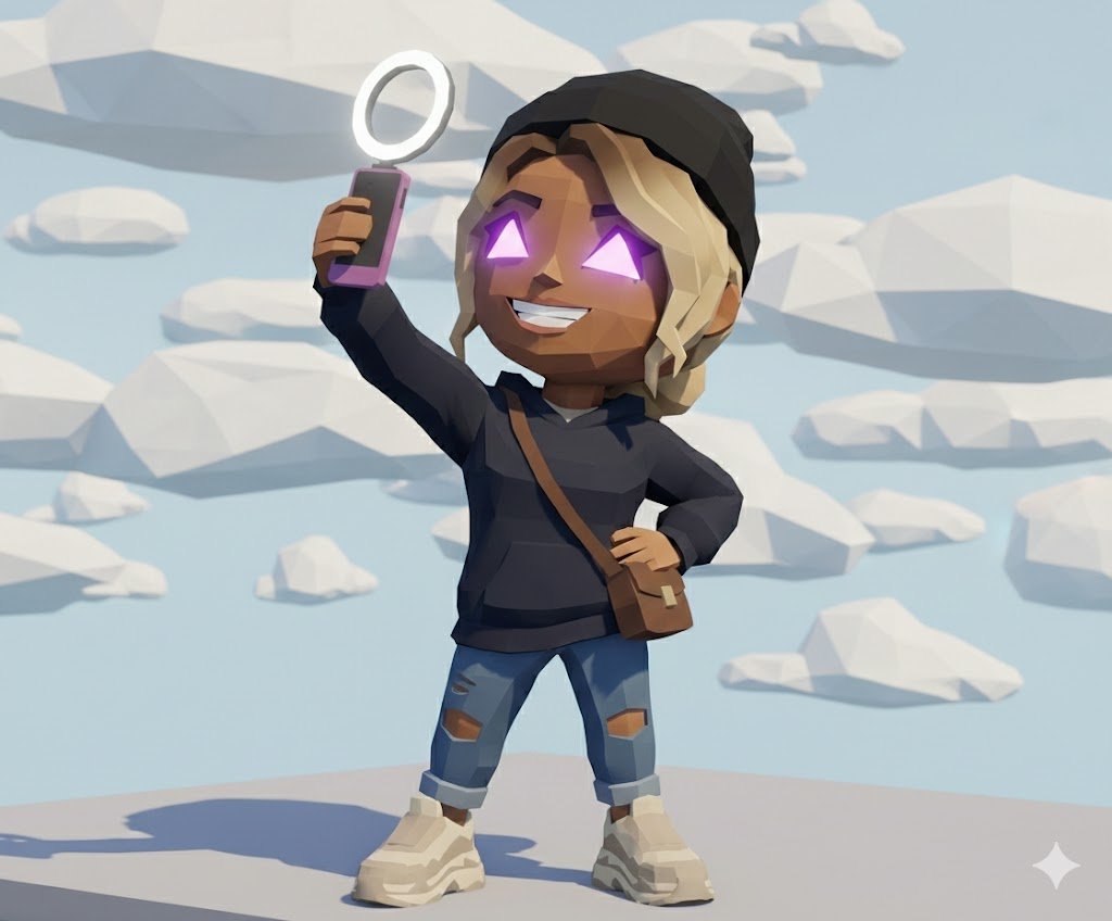 Oneiros Online — glowing-eyed social media deity